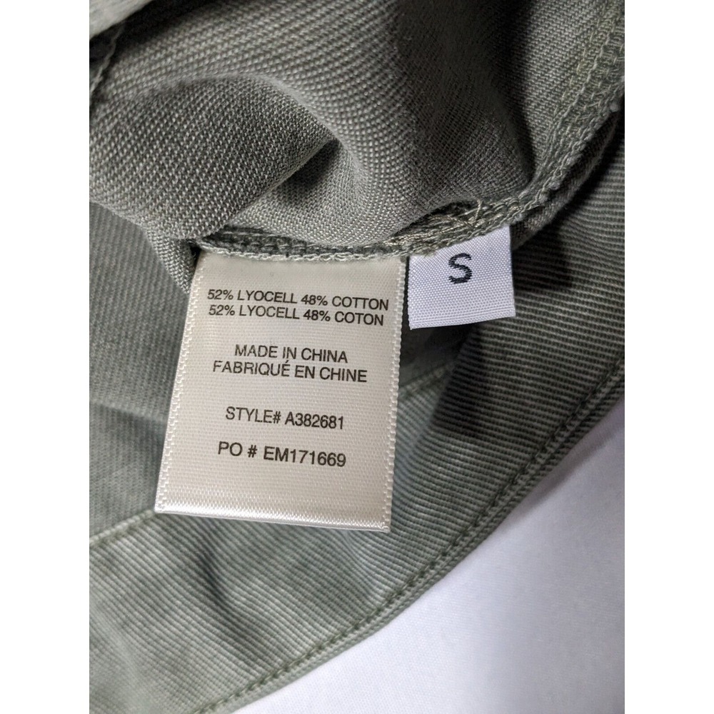 SIDE STITCH Los Angeles Women Small Green‎ Lyocell Cotton Lightweight Jacket - Picture 7 of 15